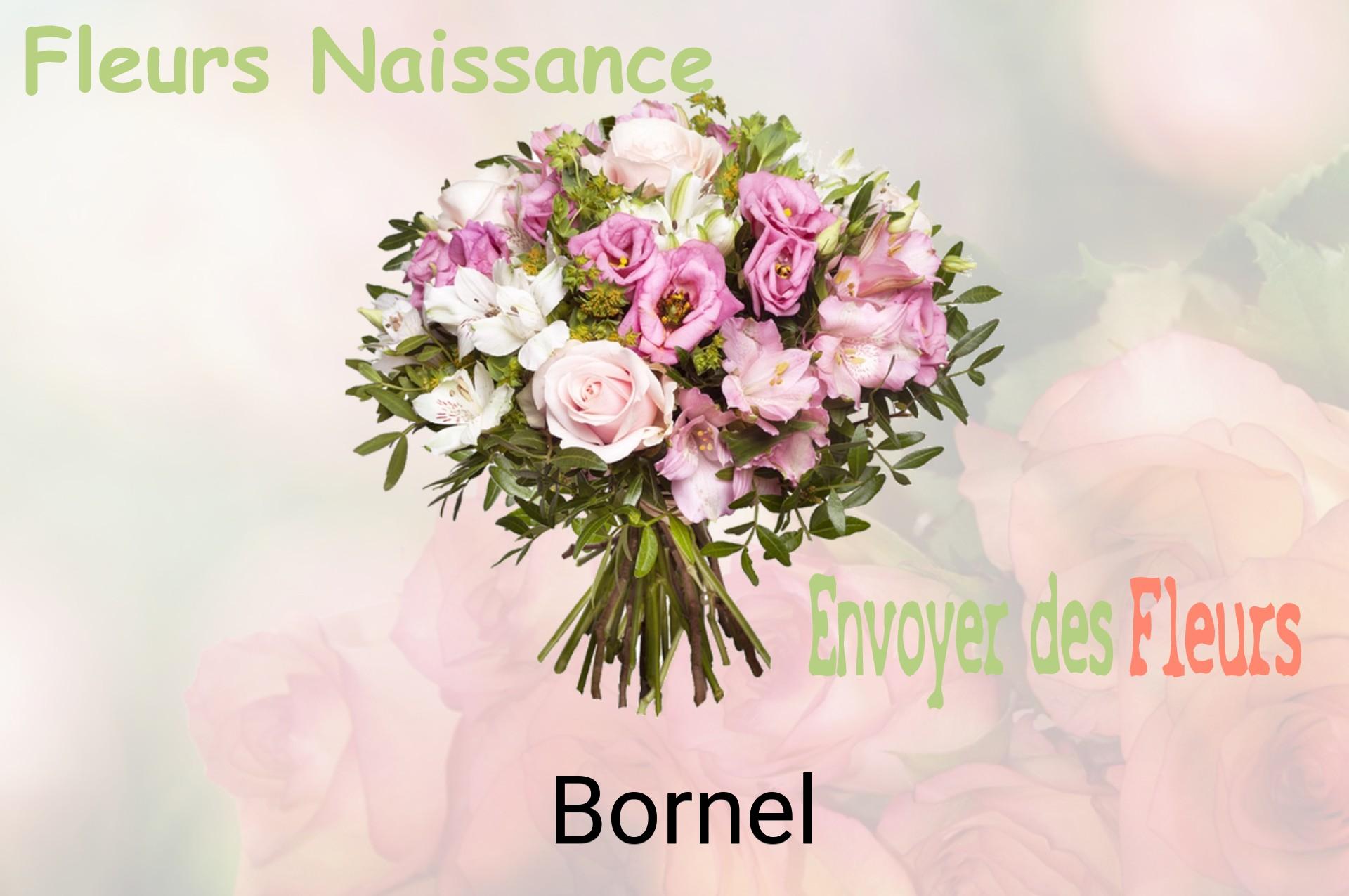 Bouquet de fleurs de naissance livré à Bornel